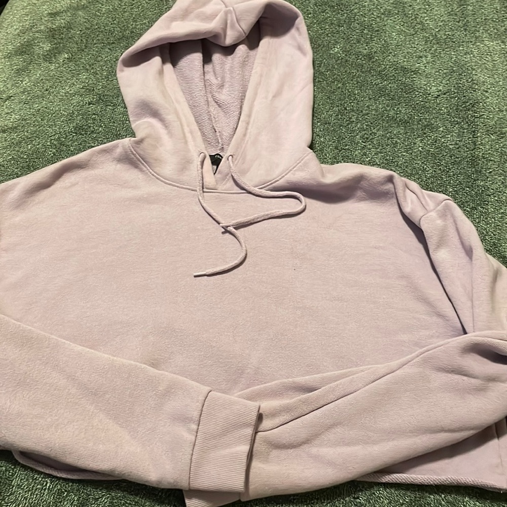 Forever 21 Purple Hoodie S Cropped